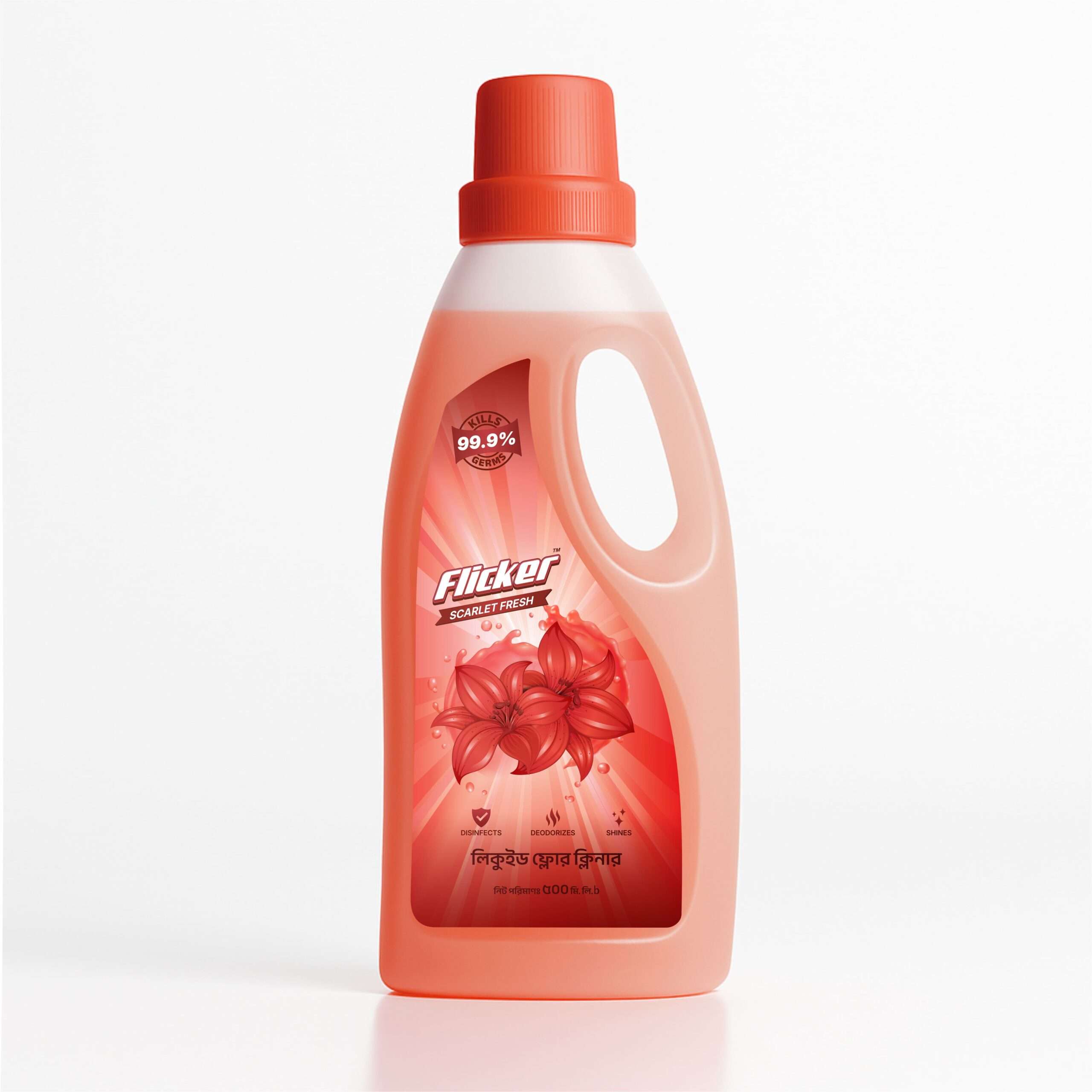 Flicker Floor Cleaner Scarlet Fresh Front 500ml