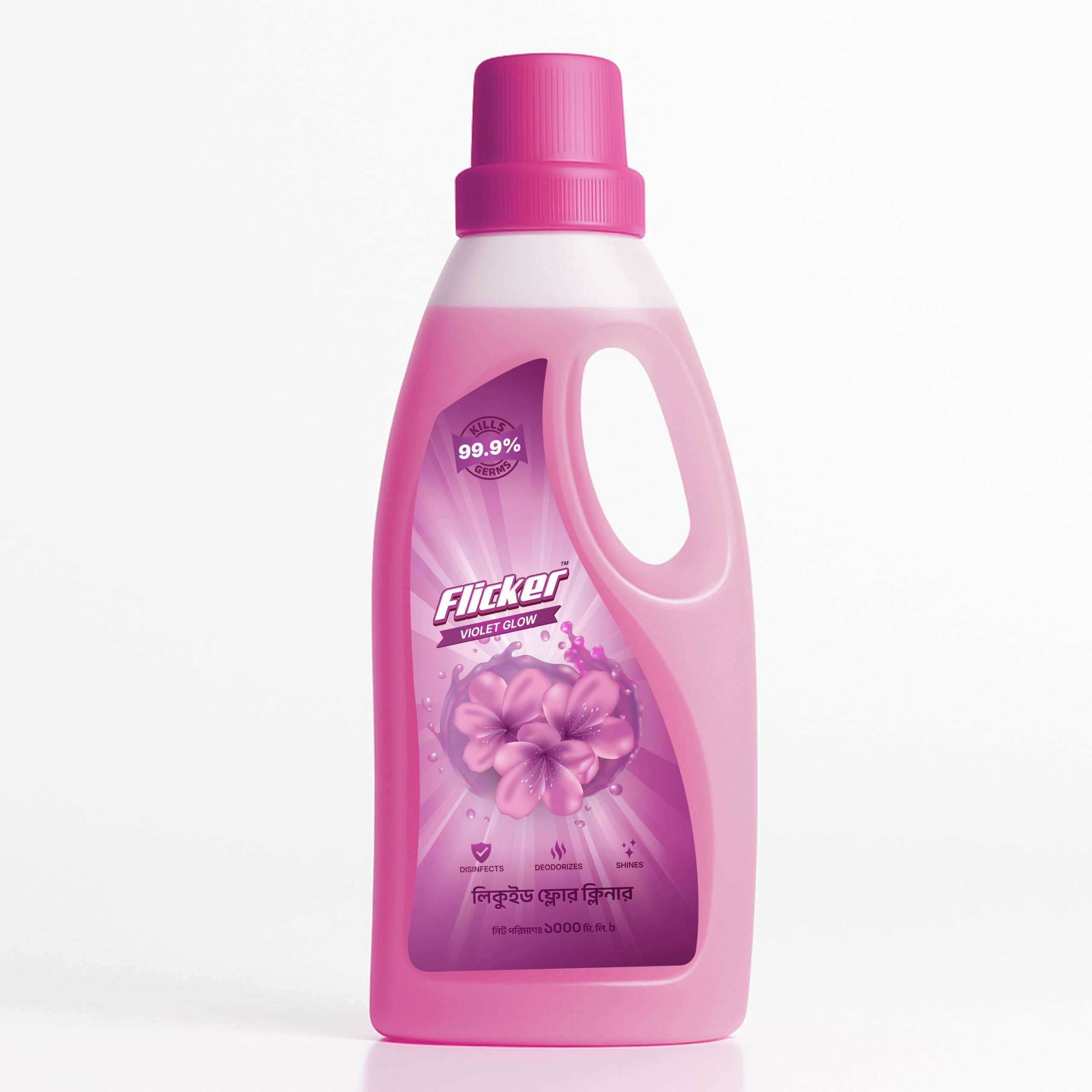 Flicker Floor Cleaner Violet Glow Front 1000ml