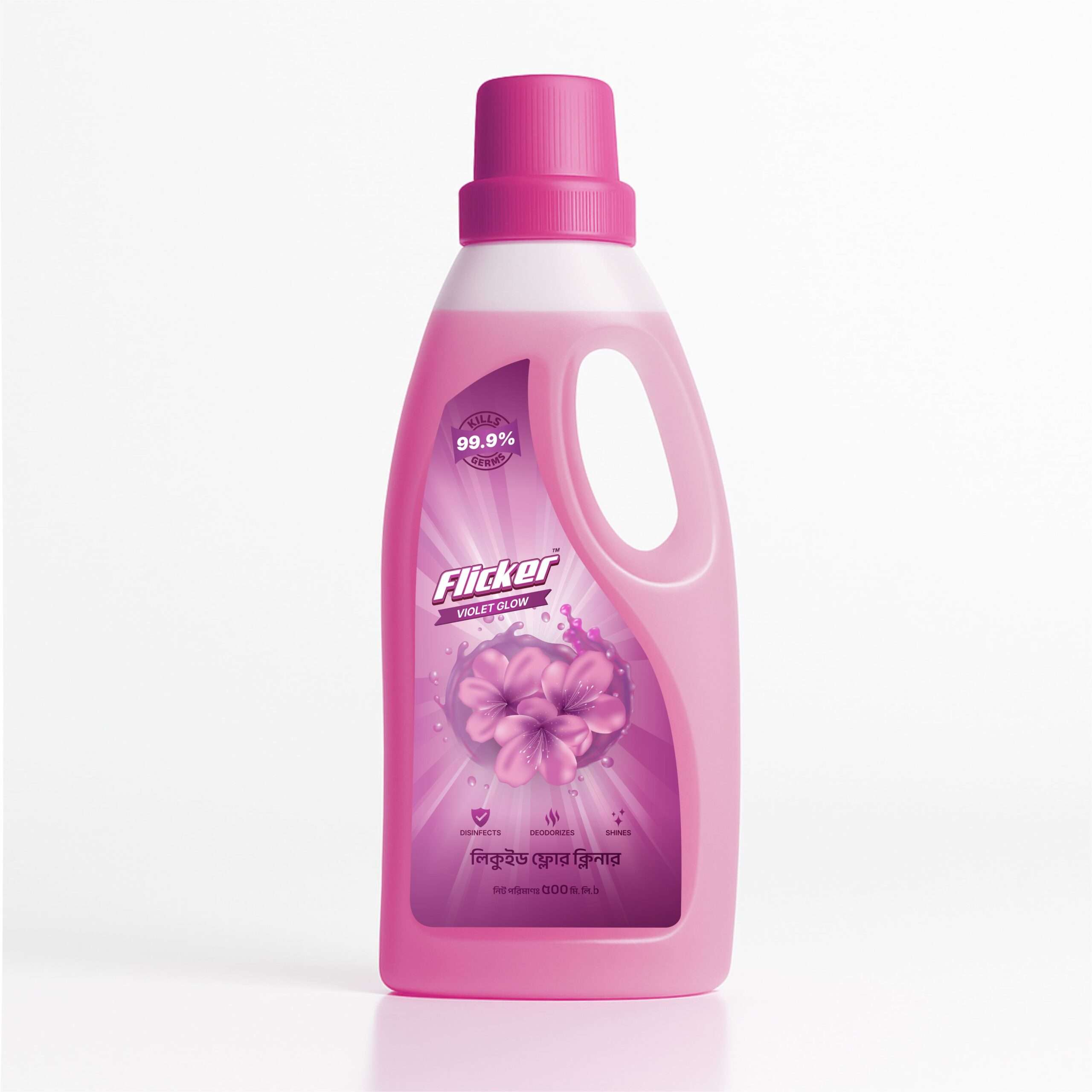 Flicker Floor Cleaner Violet Glow Front 500ml