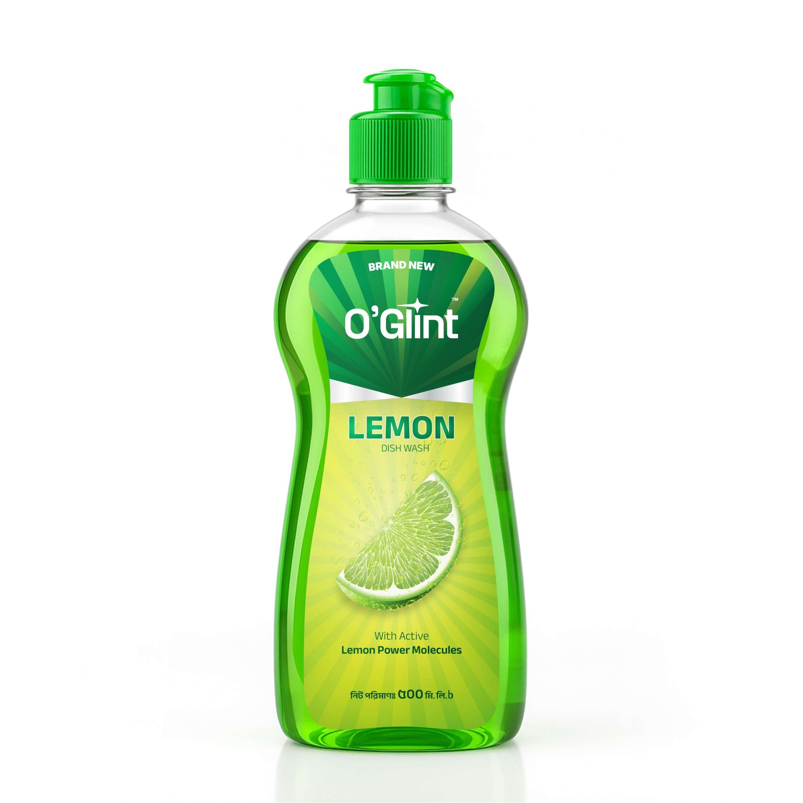 O Glint Liquid Dish Wash Lemon 500ml Front